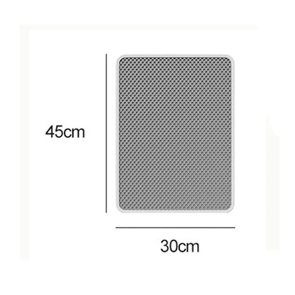 Cat Litter Mat Double Layer Waterproof Urine Proof Trapping Mat Easy to Clean Non-Slip Toilet Pad  Cat Scratch Pad Large Foot Pa