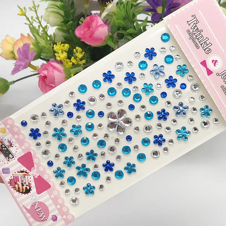 Glitter Face Stickers for Children Rhinestones for Eyes Face Diamonds Bright Stickers Festival Makeup Jewels Stickers ZS006