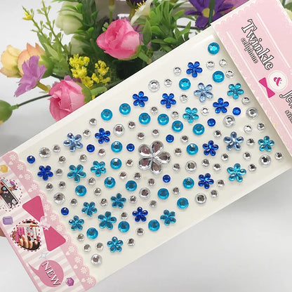 Glitter Face Stickers for Children Rhinestones for Eyes Face Diamonds Bright Stickers Festival Makeup Jewels Stickers ZS006