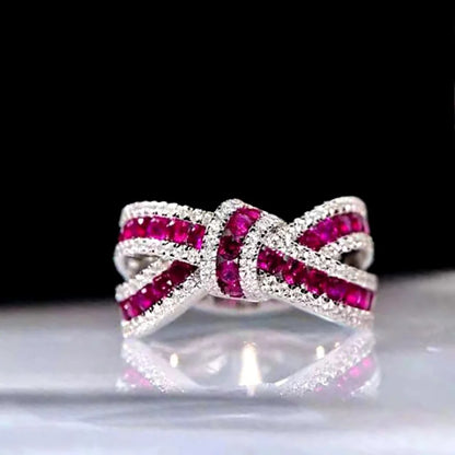 Gorgeous Finger Ring for Women Fashion Female Fashion Bright Zirconia Jewelry for Engagement Ceremony Party Accessories