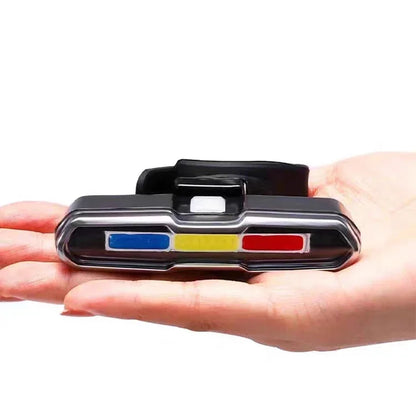 Bicycle Tail Light USB Rechargeable Bike Taillight Solar Power Long Endurance Cycling Rear Lamp Bright Mtb Warning Flashlight