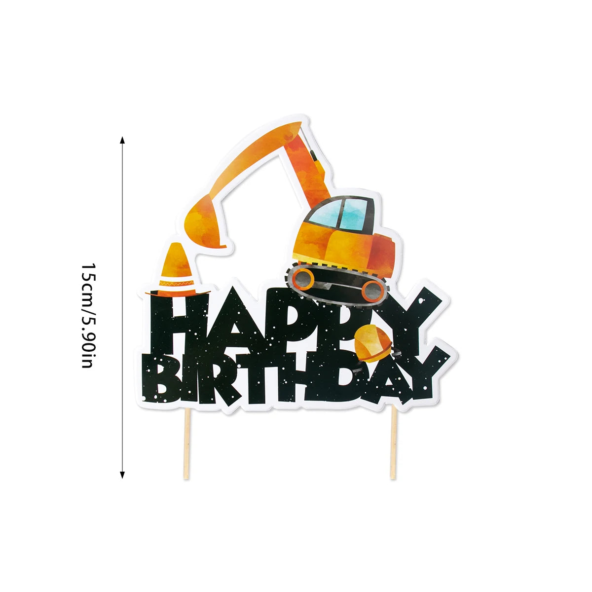 Construction Birthday Party Supplies Tractor Excavator Paper Plate Cup Birthday Banner Truck Latex Balloons For Child's Birthday