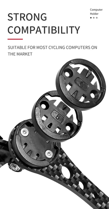 BUCKLOS Carbon Bike Speedometer Holder Road Gravel Bicycle Computer Mount Speedometer Bracket for Garmin Cycling Accessories