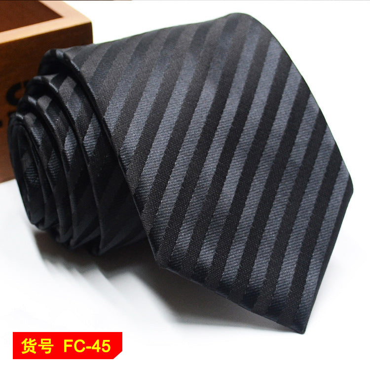 67 Styles Men's Ties Solid Color Stripe Flower Floral 7-8cm Jacquard Necktie Accessories Daily Wear Cravat Wedding Party Gift