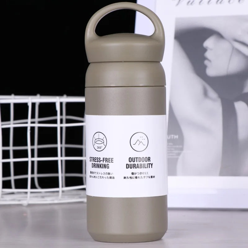 New 350ml 480ml Steel Water Thermos Cup Cute Tumbler Portable Insulated Vacuum Flask