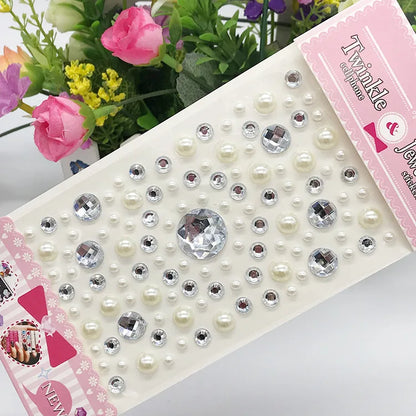 Glitter Face Stickers for Children Rhinestones for Eyes Face Diamonds Bright Stickers Festival Makeup Jewels Stickers ZS006
