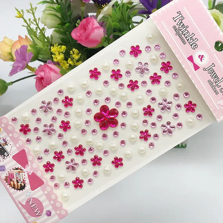 Glitter Face Stickers for Children Rhinestones for Eyes Face Diamonds Bright Stickers Festival Makeup Jewels Stickers ZS006