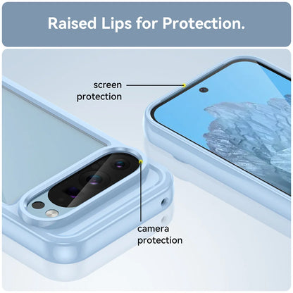 Fashion Transparent Acrylic Case For Google Pixel 9 8 7 Pro 8 7 A Colorful Hard Clear Shockproof Thin Cover For Pixel 9 Pro XL
