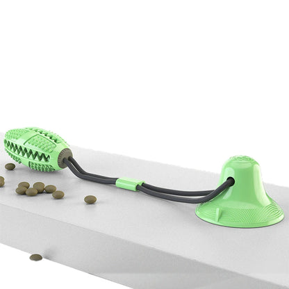 Interactive Suction Cup Dog Toy Large Dog Ball Toys Suction Cup Ropes Interactive Leaking Slow Feeder Chew Toy Toothing Clean