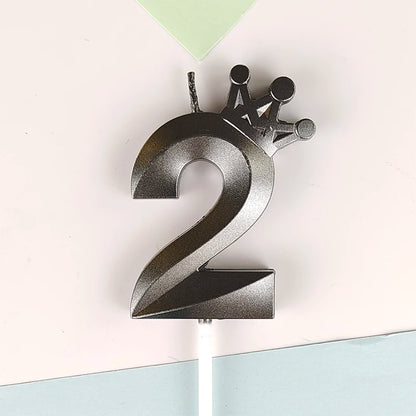Happy Birthday Cake Crown Digital Candle Crown Children's Party Decoration Ornaments Opera Digital Celebration Candle