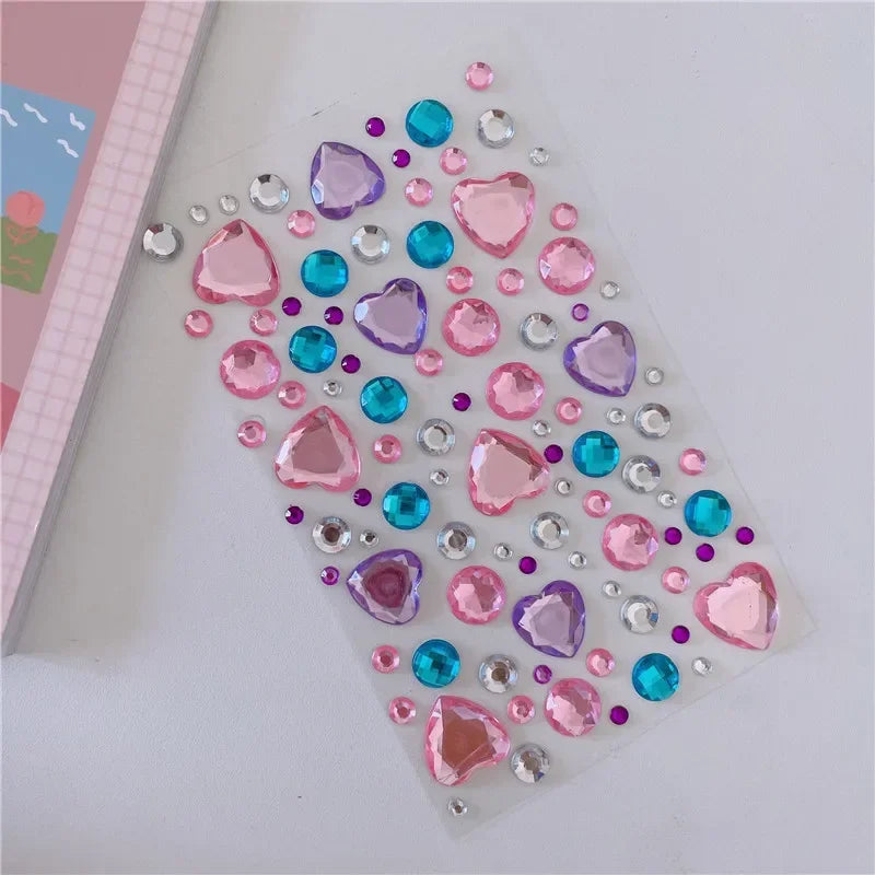 Glitter Face Stickers for Children Rhinestones for Eyes Face Diamonds Bright Stickers Festival Makeup Jewels Stickers ZS006