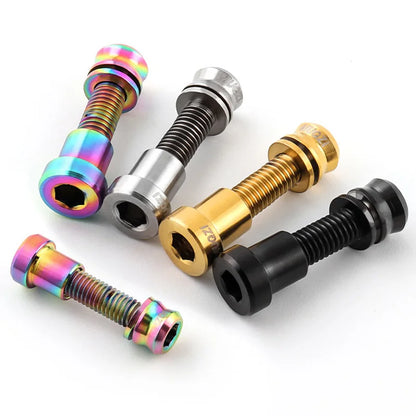 MUQZI Titanium Bolt M5x17mm M5x19mm Bicycle Nut Titanium Alloy Stem Bolts MTB Road  Folding Bike Screw Accessories
