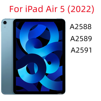 For iPad 10.2 9th 8th 7th Pro 9.7 10.5 10.9 11 Air Mini 6 5 4 3 2 1 7.9 2021 2020 2019 2018 2017 Tempered Glass Screen Protector