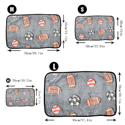 Soft Cozy Dog Bed Mat For Small Large Dogs Bone Star Avocado Print Warm Mattress Pet Cat Sleeping Blanket Puppy Travel Supplies