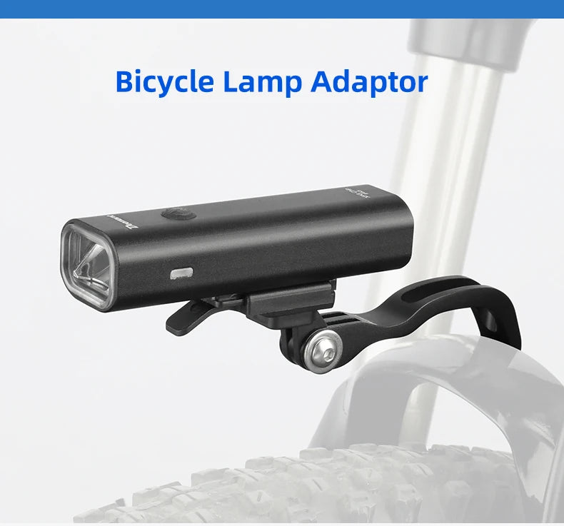 Bicycle Headlight Stand Mount W/ Gopro Interface MTB LED Lamp Bracket for Rockbros QD-250 YQ200/400 Blackbird L1
