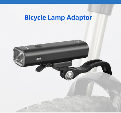 Bicycle Headlight Stand Mount W/ Gopro Interface MTB LED Lamp Bracket for Rockbros QD-250 YQ200/400 Blackbird L1