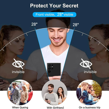 NNBILI Privacy Tempered Glass for Samsung Galaxy S26 Ultra S26+ Plus S25 S24 Fingerprint Unlocking Anti-spy Screen Protector S26 Glass