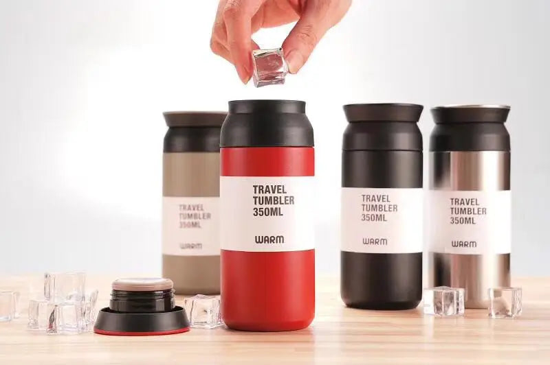 New 350ml 480ml Steel Water Thermos Cup Cute Tumbler Portable Insulated Vacuum Flask