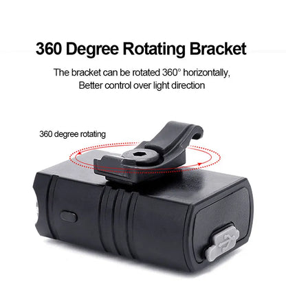 Bike Light USB Rechargeable MTB Front Lamp Headlight Flashlight Bicycle Lighting Flashlight LED Bike Accessories Taillights