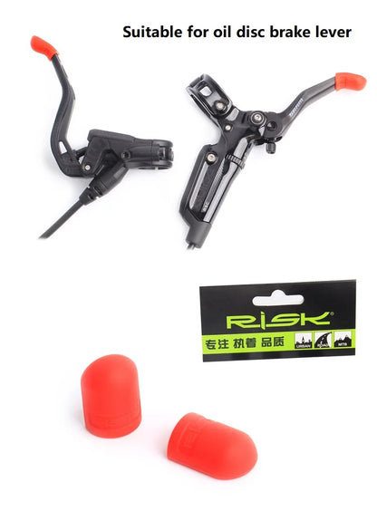 2pcs Silicone Anti-skip Bicycle Handlebar Tape plug Fixed Ring Road Bike Shift Handle Protection Cover Non-Slip Cycling Accessor
