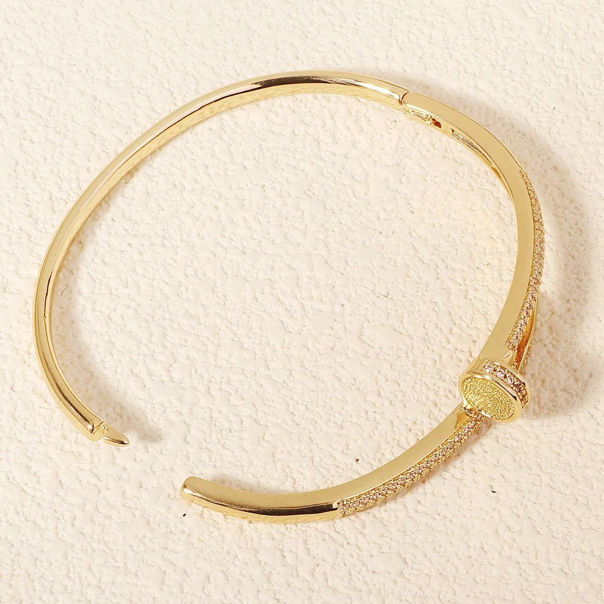 Copper With Zirconium Opening Female Simple Trendy Bracelet Women's Stainless Steel Jewelry Luxury Gifts for Girlfriends