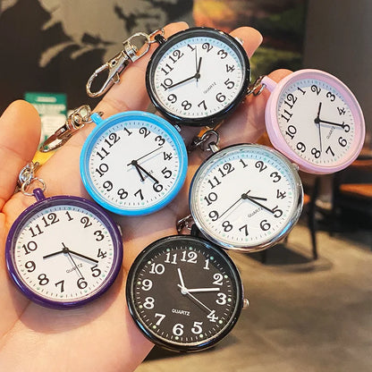 New Pocket Watch Keychain Remote Control With Battery Student Doctor Medical Vintage Watch