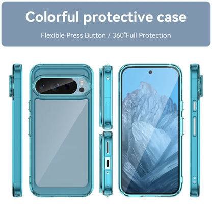 Fashion Transparent Acrylic Case For Google Pixel 9 8 7 Pro 8 7 A Colorful Hard Clear Shockproof Thin Cover For Pixel 9 Pro XL