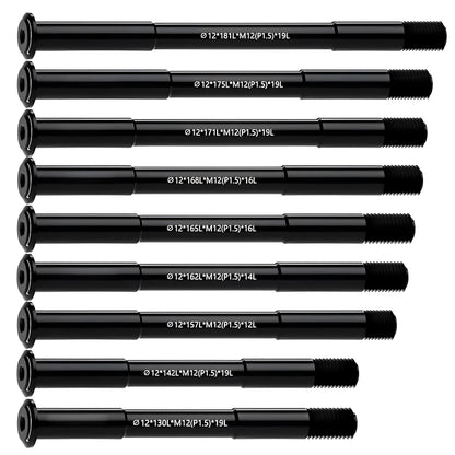 Swift MTB Road Bike Thru Axle Front Fork Shaft Skewers M12xP1.0/1.5/ 12x142/148 Bicycle Quick Release Skewer Wheel Accessories
