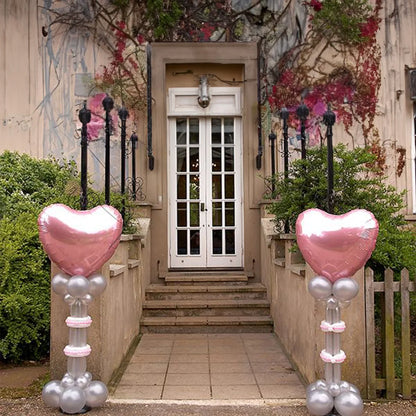 1/2set Adjustable Balloon Column Stand Metal Balloon Stand Holder with Plastic Base for Wedding Decor Birthday Baby Shower Party