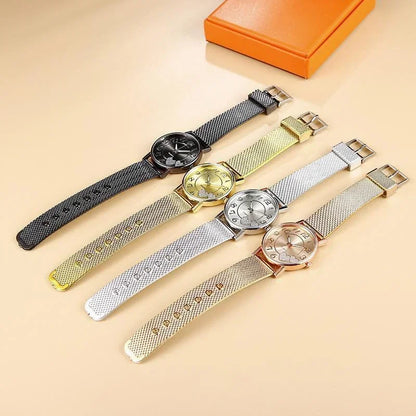 Women Fashion Simple Women Watch Strap Pin Buckle Ladies  Quartz Wrist Watches