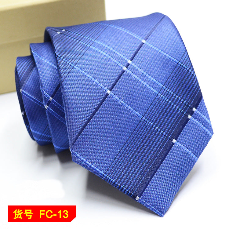 67 Styles Men's Ties Solid Color Stripe Flower Floral 7-8cm Jacquard Necktie Accessories Daily Wear Cravat Wedding Party Gift