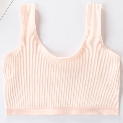 4 Pcs/Lot Teen Girl Sports Bra Kids Top Camisole Young Puberty Small Training Bra For 8-16 Years Girls Training Bra