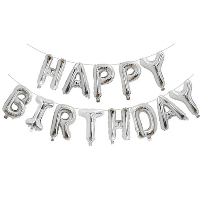 13pcs Happy Birthday Decoration Balloons Pink Blue Letter Foil Ballons Set Birthday Party Decor Air Globos Balony Anniversaire