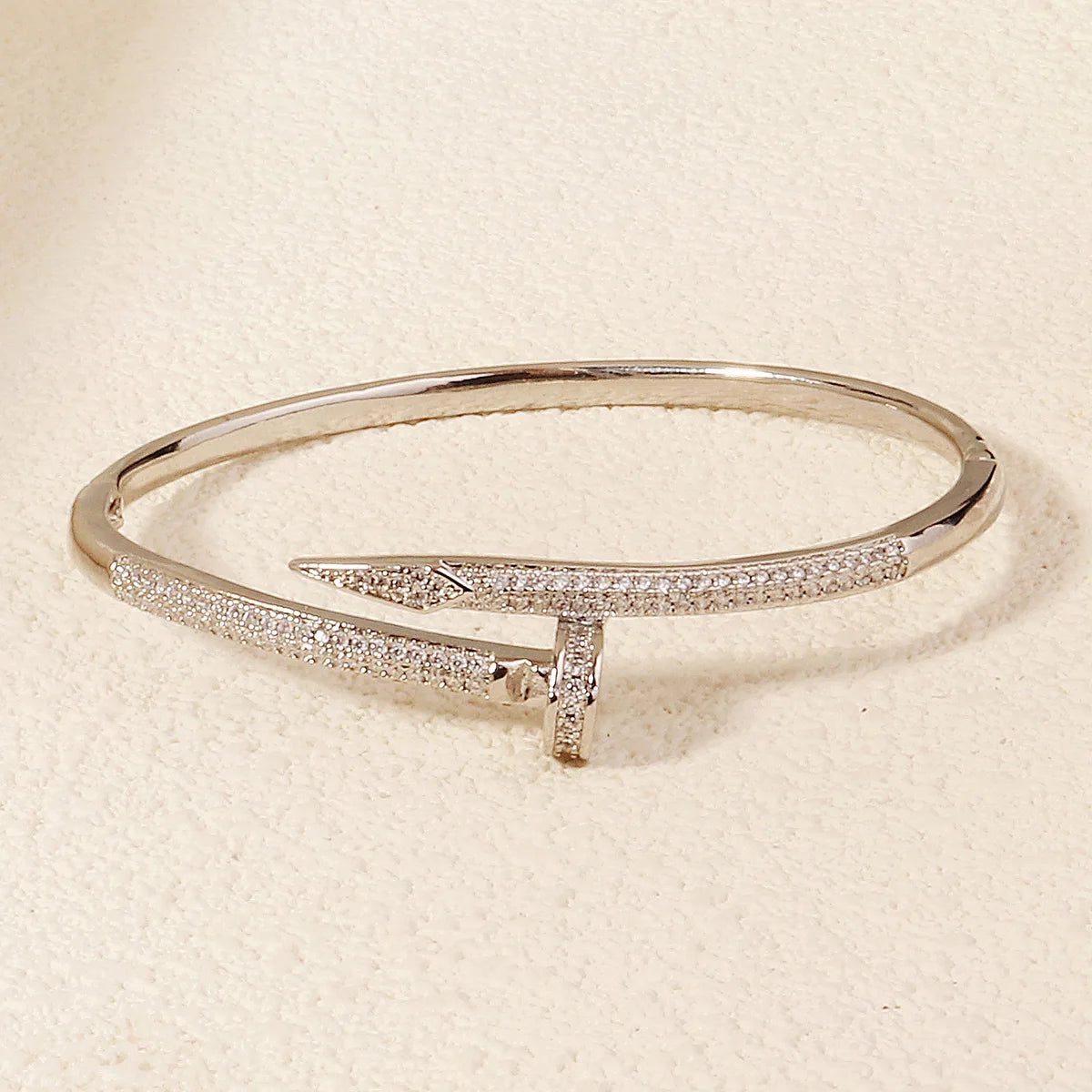 Copper With Zirconium Opening Female Simple Trendy Bracelet Women's Stainless Steel Jewelry Luxury Gifts for Girlfriends