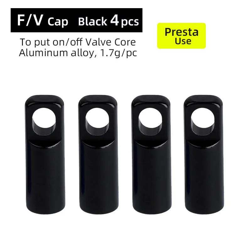 Deemount 2 in 1 Presta Caps F/V Valve Core Overhaul Install Tool CNC Anodized Alloy Light Weight Bicycle Valve Nipple 10/4/2PCS