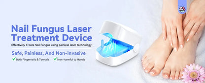 Nail Fungus Treatment LED Laser Device for Cleaning Onychomycosis USB Charge 905nm Infrared Light 470nm Blue Light Nail Salon