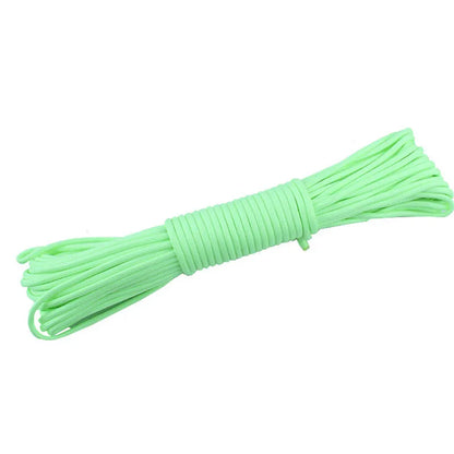 Luminous Rope 9 Strands 4mm Paracord Nylon 550 Tent Cord Glow Parachute Outdoor Bundle Lanyard Camping Survival EDC