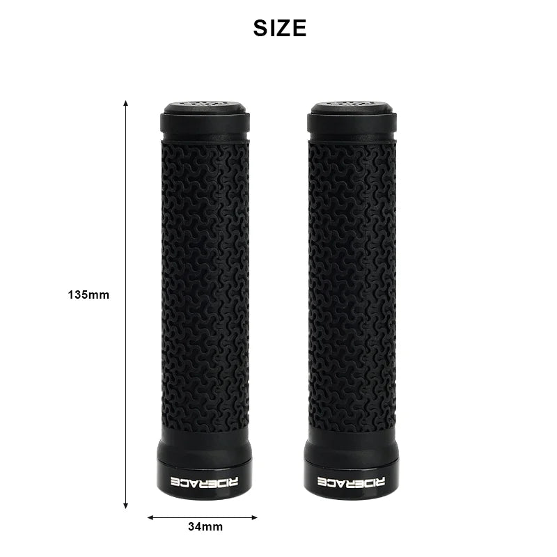 Bicycle Handle Bar Grips MTB Mountain Bike Soft Single-sided Locking Handlebar Cover Plug Rubber Non-slip Cycling Accessories