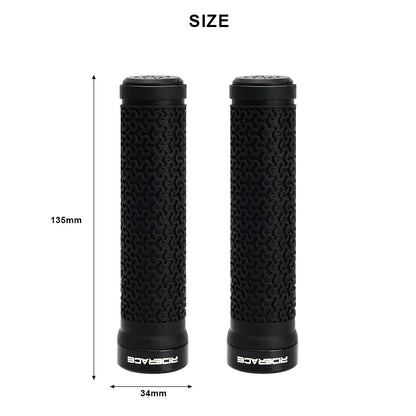 Bicycle Handle Bar Grips MTB Mountain Bike Soft Single-sided Locking Handlebar Cover Plug Rubber Non-slip Cycling Accessories