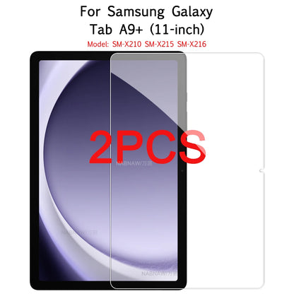 2PCS HD Scratch Proof Tempered Glass Screen Protector For Samsung Galaxy Tab A8 A7 lite A9 Plus S9 FE S8 S7 S5e S6 lite 2024