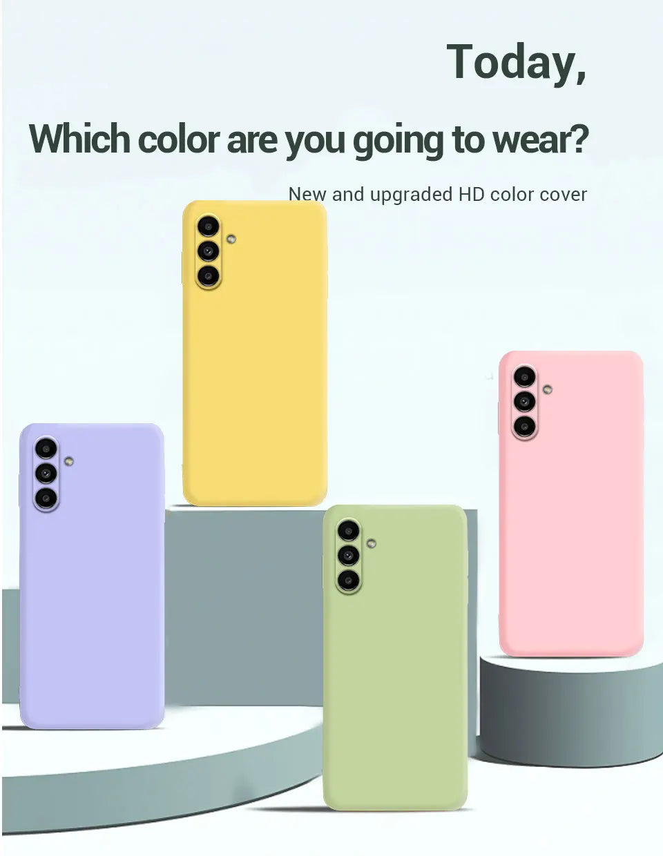 Liquid Silicone Protective Case For Samsung Galaxy A15 A25 A35 A55 A22 A32 A52 A13 A23 A33 A53 A14 A24 A34 A54 4G 5G Cover Cases