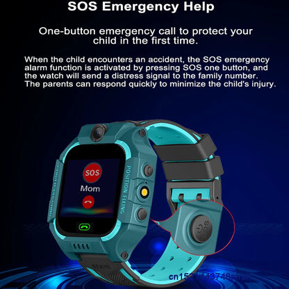 2G Smart Watch Kids LBS SOS Phone Watch IP67 Waterproof Remote Photo Voice Chat Smartwatch Compatible For Ios Android Child Gift