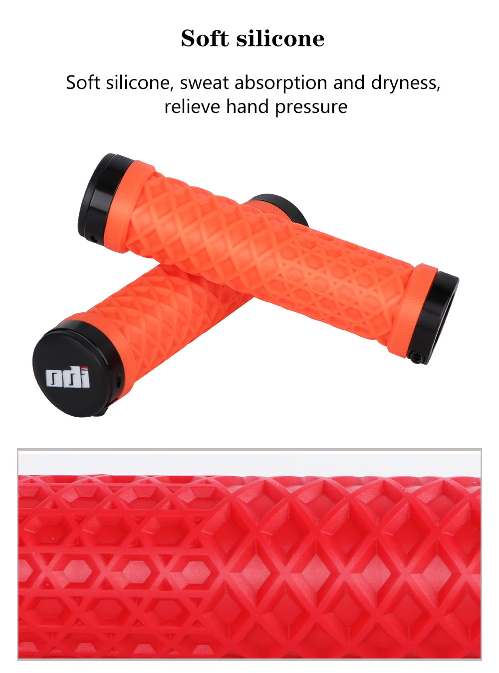ODI VANS Bicycle Handles Mtb Cuffs Mountain Bike Grips Handlebar Cover Ergonomic Lock On Grips Silicone Handle For Cycling Cuffs