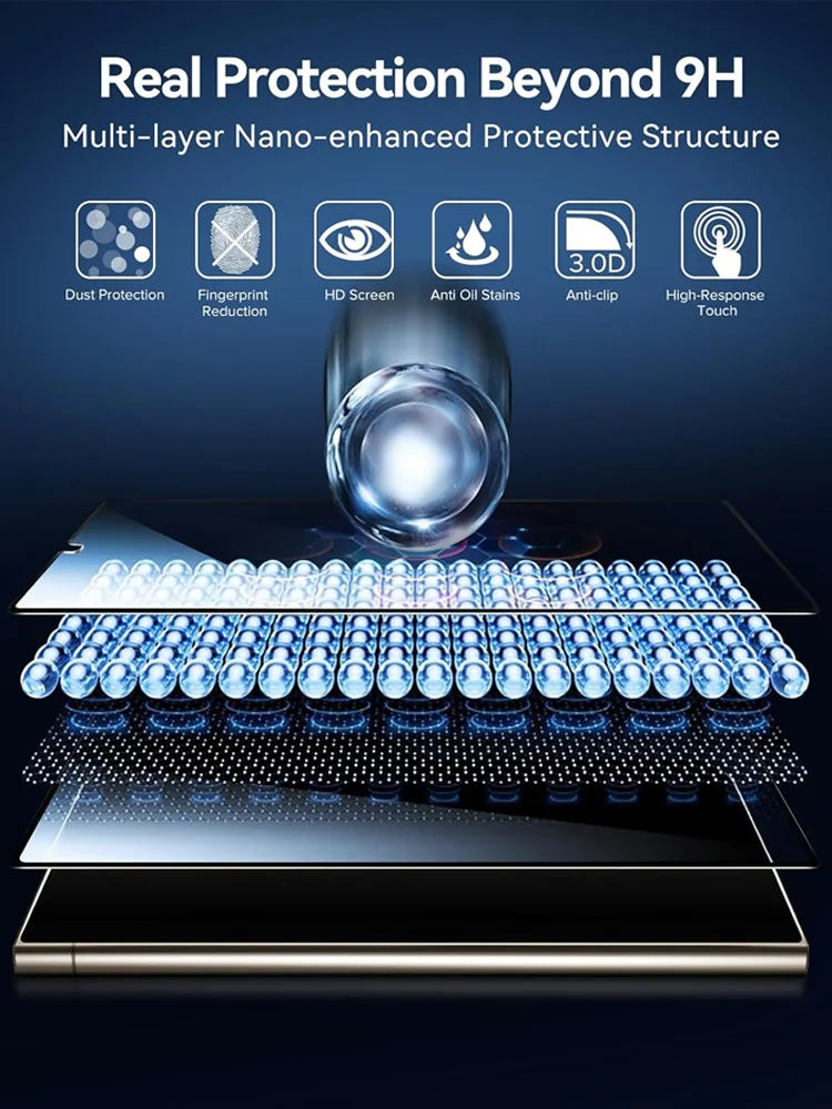 HD Screen Protector for Samsung S23 A55 A35 A54 S25 Tempered Glass for Samsung S24 S21 S22 mica Galaxy S24 Ultra S23 FE
