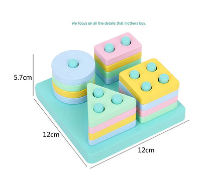 Clearance_Montessori 3D Wooden Puzzles for Kids Baby Early Learning Games Educational Wooden Toys For Children Birthday Gifts_Co