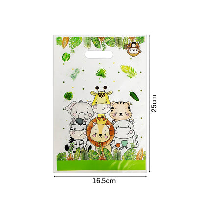Jungle Birthday Disposable Tableware Wild One Paper Plates Cups Napkins Tablecloth Safari Jungle Animals Theme Party Decorations
