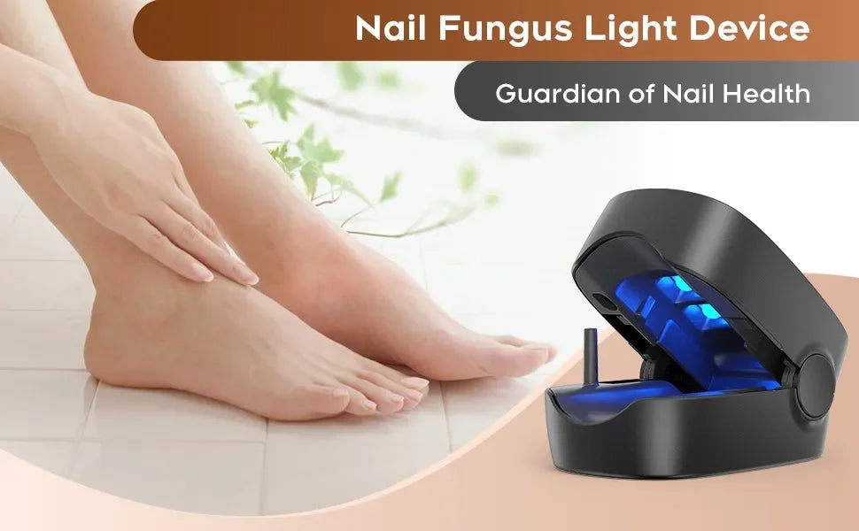 Nail Fungus Treatment LED Laser Device for Cleaning Onychomycosis USB Charge 905nm Infrared Light 470nm Blue Light Nail Salon