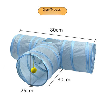 650g Rainbow Cat Toy Tunnel Playground Cats Scratching Running Interactive Teaser Toy Kittens Adult Cats