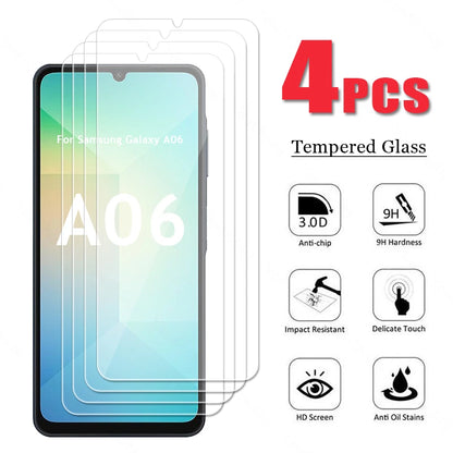 For Samsung Galaxy A06 Glass Samsung A06 Tempered Glass HD Screen Protector Protector Flim A06 Glass Tempered Film Anti-Scratch