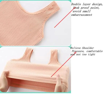4 Pcs/Lot Teen Girl Sports Bra Kids Top Camisole Young Puberty Small Training Bra For 8-16 Years Girls Training Bra